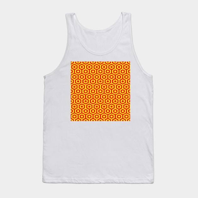 Hexagon geometric pattern with loops Tank Top by JPS-CREATIONS